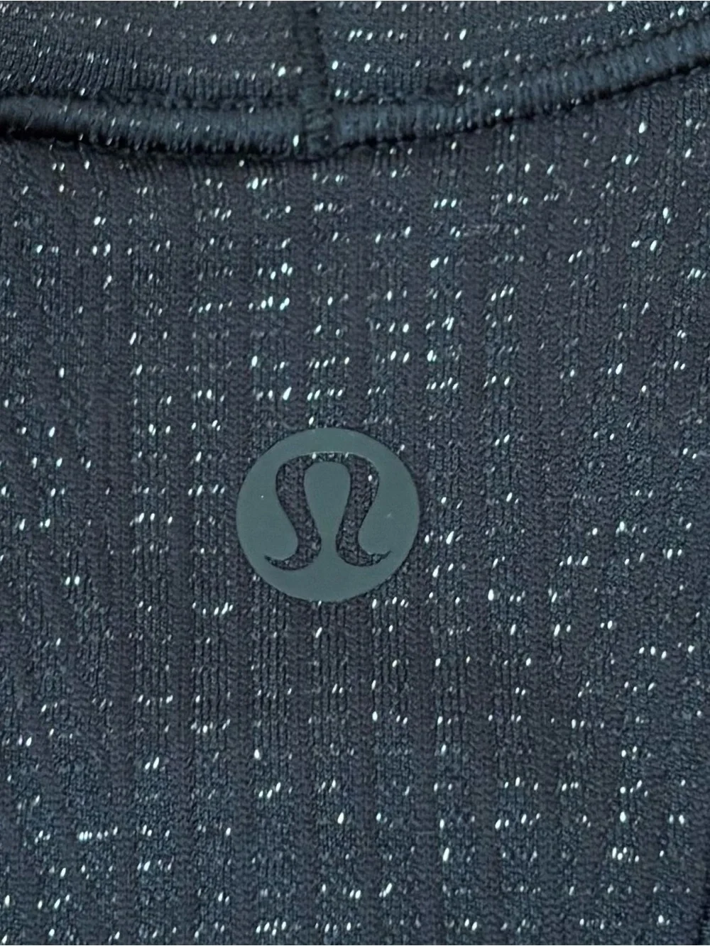 Lululemon Ebb To Street Cropped Racerback Tank Top *Sparkle In Black Size 4